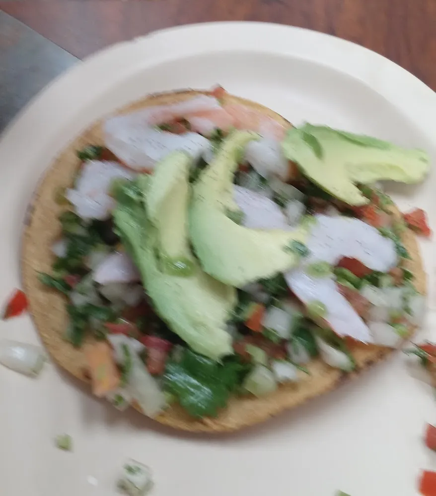Tostada de Ceviche de Camaron