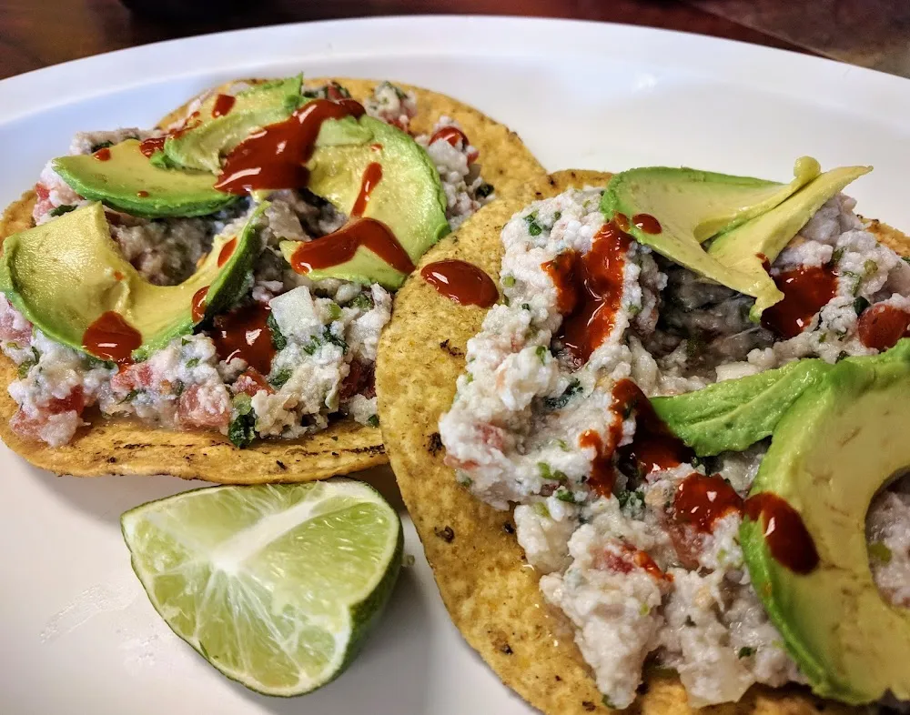 Tostadas de Camarón Shrimp Tostadas